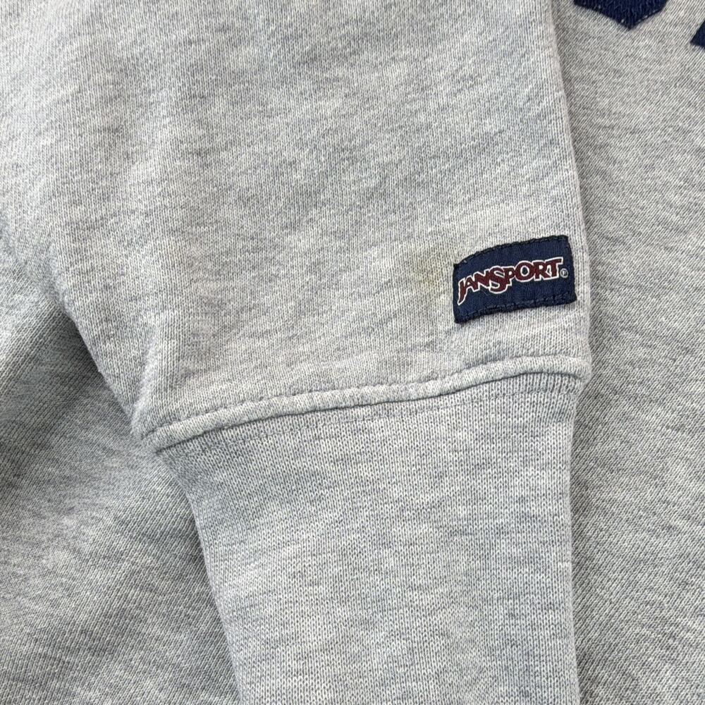 JanSport Johns Hopkins University Crewneck Sweatshirt Mens S Gray NCAA - Picture 2 of 7